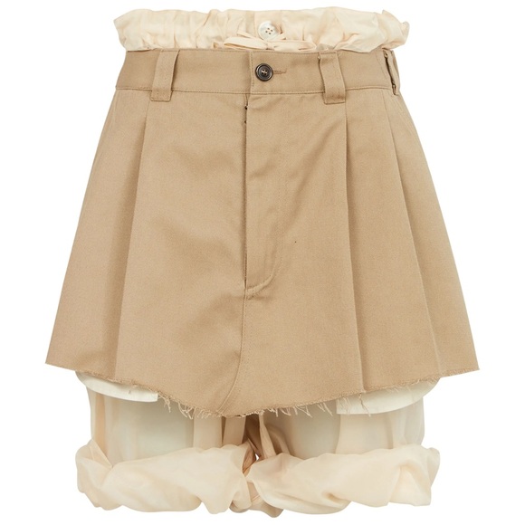 Maison Margiela frayed hem layered shorts - Picture 1 of 2